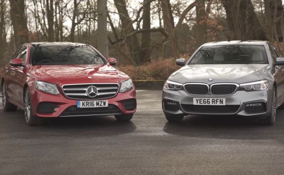 BMW 520d или Mercedes E 220d - битката на дизелите (видео)