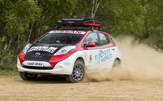 Nissan Leaf All Terrain се пуска в приключението Mongol Rally (видео)