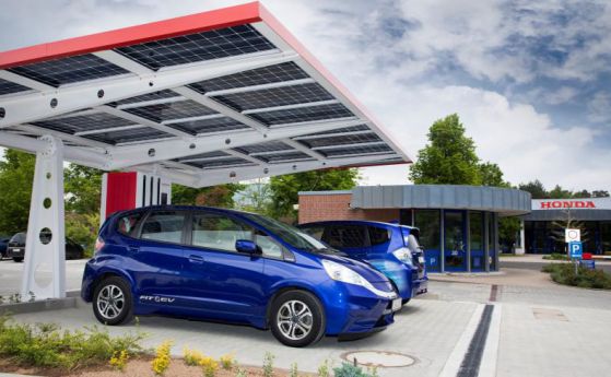 Honda с иновативна станция за електромобили в Германия