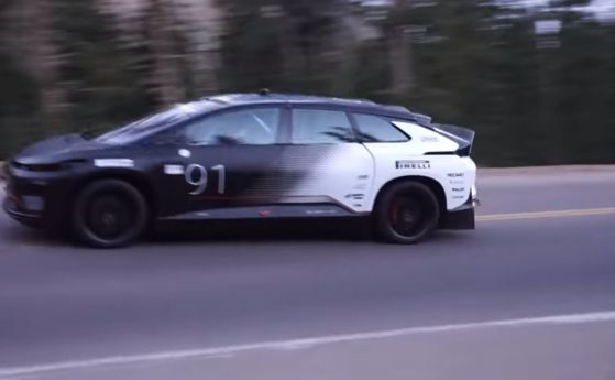 Дюма спечели Пайкс Пийк, Faraday Future е най-бързата серийна електричка (видео)