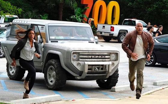 Скалата кара концепцията на новия Ford Bronco в новия си филм