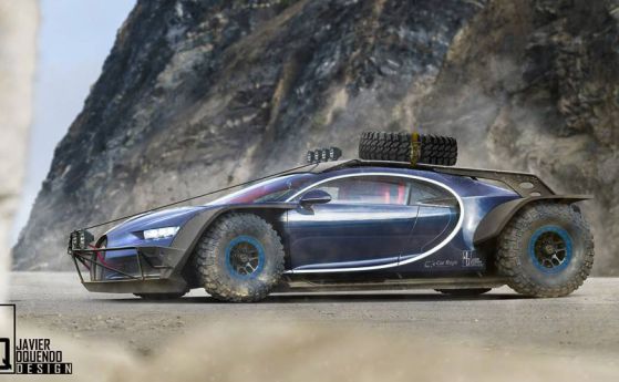 Bugatti Chiron за рали "Дакар"?