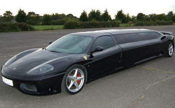Лудият англичанин, който превърна Ferrari 360 Modena в лимузина (видео)