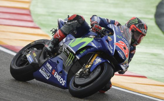 MotoGP: Винялес плува в свои води на Арагон, Роси тръгва трети