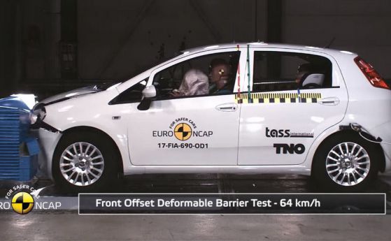Fiat Punto с исторически провал на тестовете за сигурност (видео)