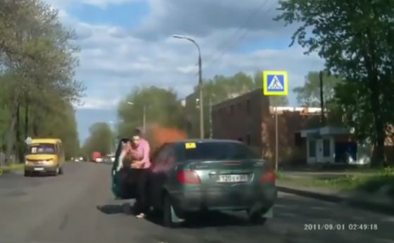 Когато газовата уредба се взриви (видео)