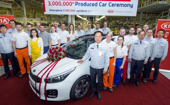 KIA Motors произведе 3 милиона коли в Европа