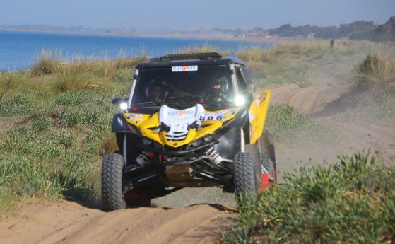 Петър Ценков на старта на Silk Way Rally 2018 с нова машина