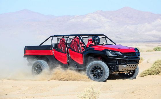 Honda кръстоса пикап с бъги в уникален офроудър