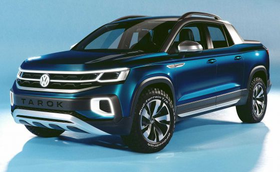 Volkswagen Tarok е пикап с разгъваем "леген"
