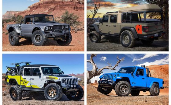 Jeep показа 6 уникални версии на Gladiator