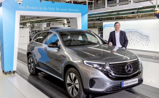 Стартира производството на електрическия Mercedes EQC (видео)