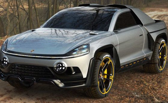 Porsche Traykan: визия за мощен електропикап