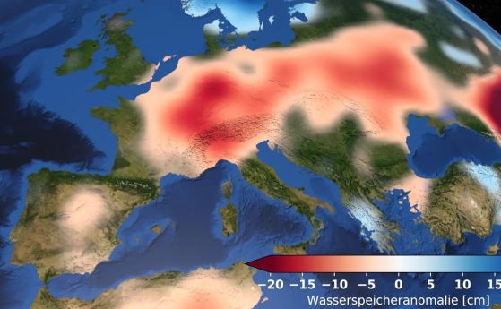 Европа изпитва недостиг на подземни води според данни от сателити