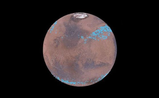 Многобройни ледници на Марс се намират под дебел слой прах
