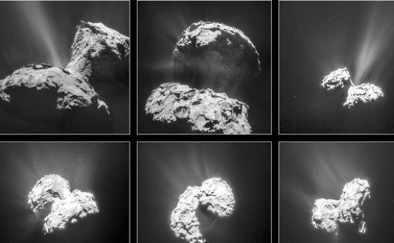 Кометата 67P в невероятна поредица от снимки, направени от Розета (обновена)