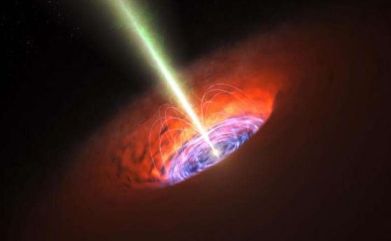 Астрономи са открили най-мощното магнитно поле в близост до свръхмасивна черна дупка