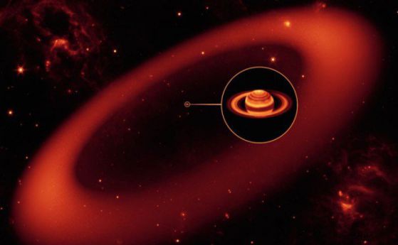 Около Сатурн има още един, много по-огромен пръстен