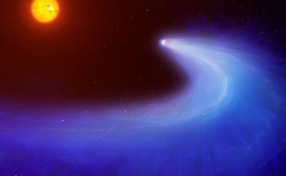 Открита е уникална планета - с опашка като комета