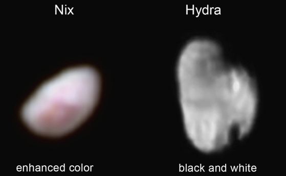 New Horizons е изпратил снимки на двете от по-малки луни на Плутон