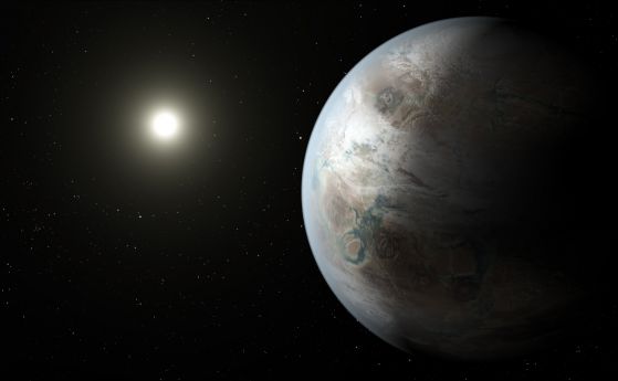  Анимация на НАСА на "братовчедката" на Земята Kepler 452b в съзвездието Лебед