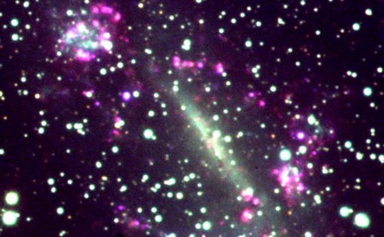Открит е най-близкия до нас челен сблъсък на галактики