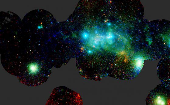 Рентгенова снимка на оживеният център на нашата галактика