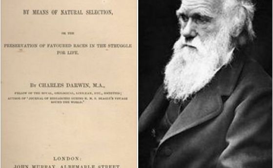 На 24 ноември 1859 Чарлз Дарвин публикува "Произход на видовете"
