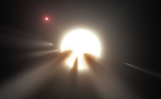 Мистериозната звезда KIC 8462852 мига заради комета, а не заради извънземни