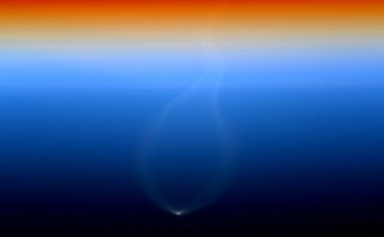 Астронавт засне старта на космическия кораб Cygnus от космоса