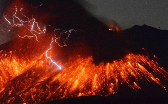 Японският вулкан Сакураджима изригна