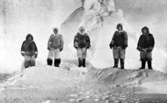 Робърт Пири твърди, че е стигнал Северния полюс на 6 април 1909 г.