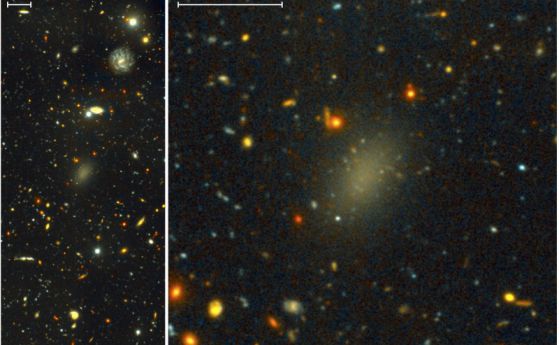 Откриха галактика с 99.99% тъмна материя, почти без звезди