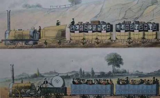 На 15 септември 1830 е открита първата междуградска жп линия