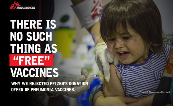 Защо "Лекари без граници" отказаха дарение на ваксини за 1 милион от Pfizer