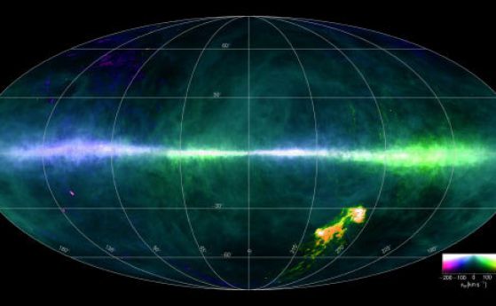 Астрономи създадоха спираща дъха детайлна карта на водорода в Млечния път (видео)