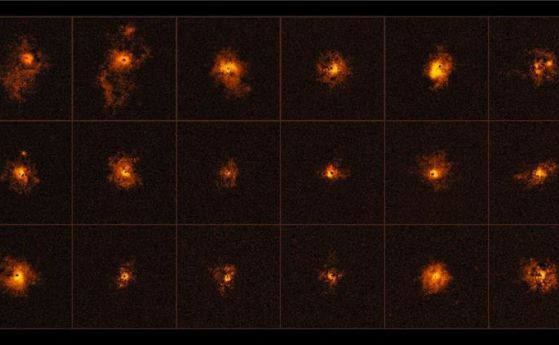 Далечните квазари са оградени с ореол