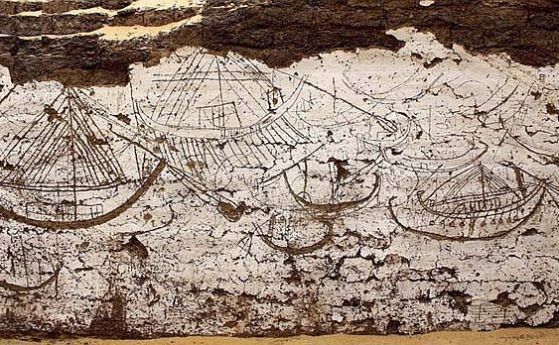 120 изображения на лодки са открити близо до гробницата на египетски фараон