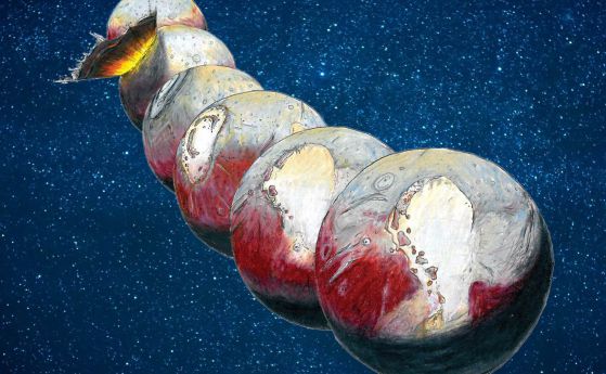 Скитащото сърце на Плутон намеква, че отдолу се крие гигантски океан (видео)