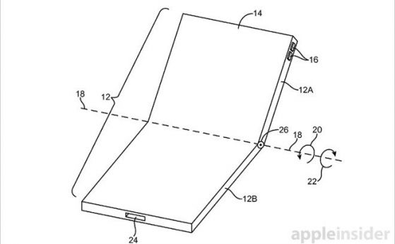 Apple патентова iPhone с гъвкав дисплей, който може да се сгъва на две