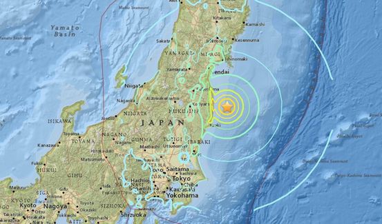 Fukushima земетресение