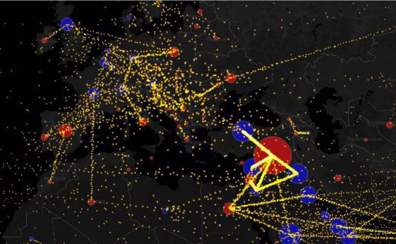 Цялата миграция на света в eдна интерактивна карта