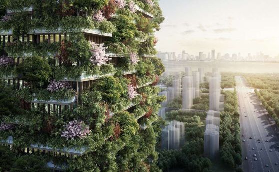 Китай ще издигне вертикални градини през 2018 г., за да се справи със замърсяването