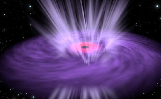 Температурните колебания на мощните ветрове от черните дупки са измерени за първи път