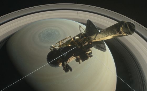 Вижте през "Очите на Касини" последното гмуркане на апарата в Сатурн (видео)