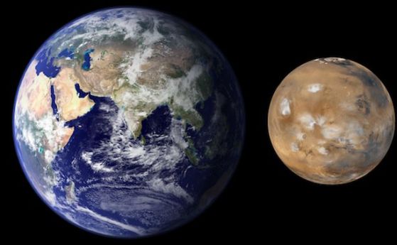 За малкия размер на Марс е виновен Юпитер