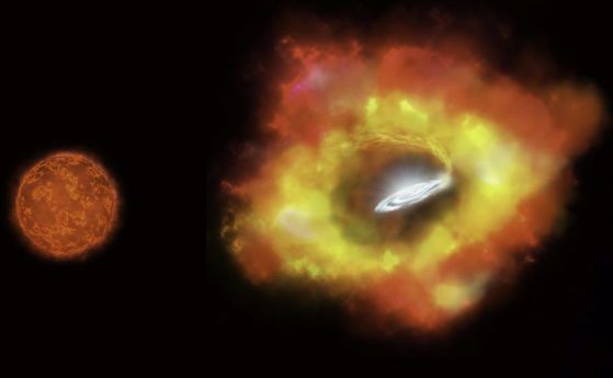 Звезда изчезна от Вселената. Вместо ярка свръхнова стана черна дупка (видео)