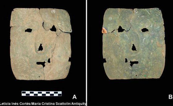 Медна маска на 4 000 г. е най-старият метален обект, произведен в Латинска Америка