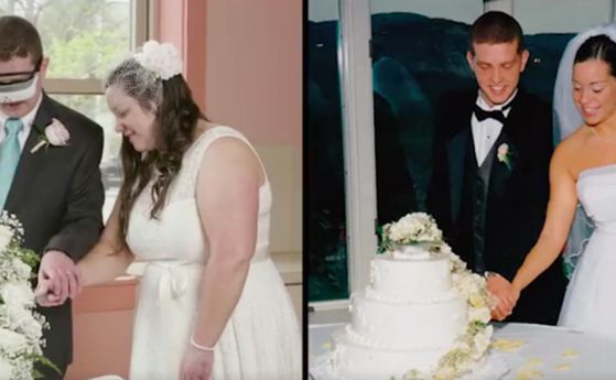 "Умни очила" помогнаха на незрящ да види жена си в деня на сватбата им