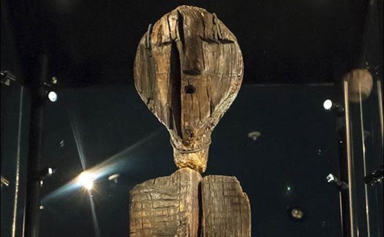 Знаците по Шигирския идол са издълбани с резци от бобър